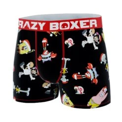 CRAZYBOXER SpongeBob Group Men's Boxer Briefs 9 CRAZYBOXER SpongeBob Group Men's Boxer Briefs -Crazyboxer Sales Store CBSPB0104GRUP 4