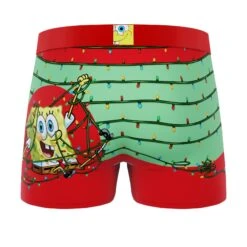 CRAZYBOXER SpongeBob Krab & Light Men's Boxer Briefs (2 Pack) -Crazyboxer Sales Store CBSPB0104X2A1 4