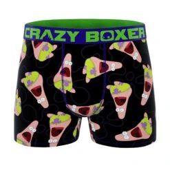 CRAZYBOXER SpongeBob Men's Boxer Briefs (Pack 2) -Crazyboxer Sales Store CBSPB0104X2A3 4
