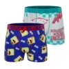 CRAZYBOXER Spongebob Krusty Krab Pizza Men's Boxer Briefs (2 Pack)