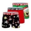 CRAZYBOXER SpongeBob Patrick & Group Men's Boxer Briefs (3 Pack) -Crazyboxer Sales Store CBSPB0104X3A2 8