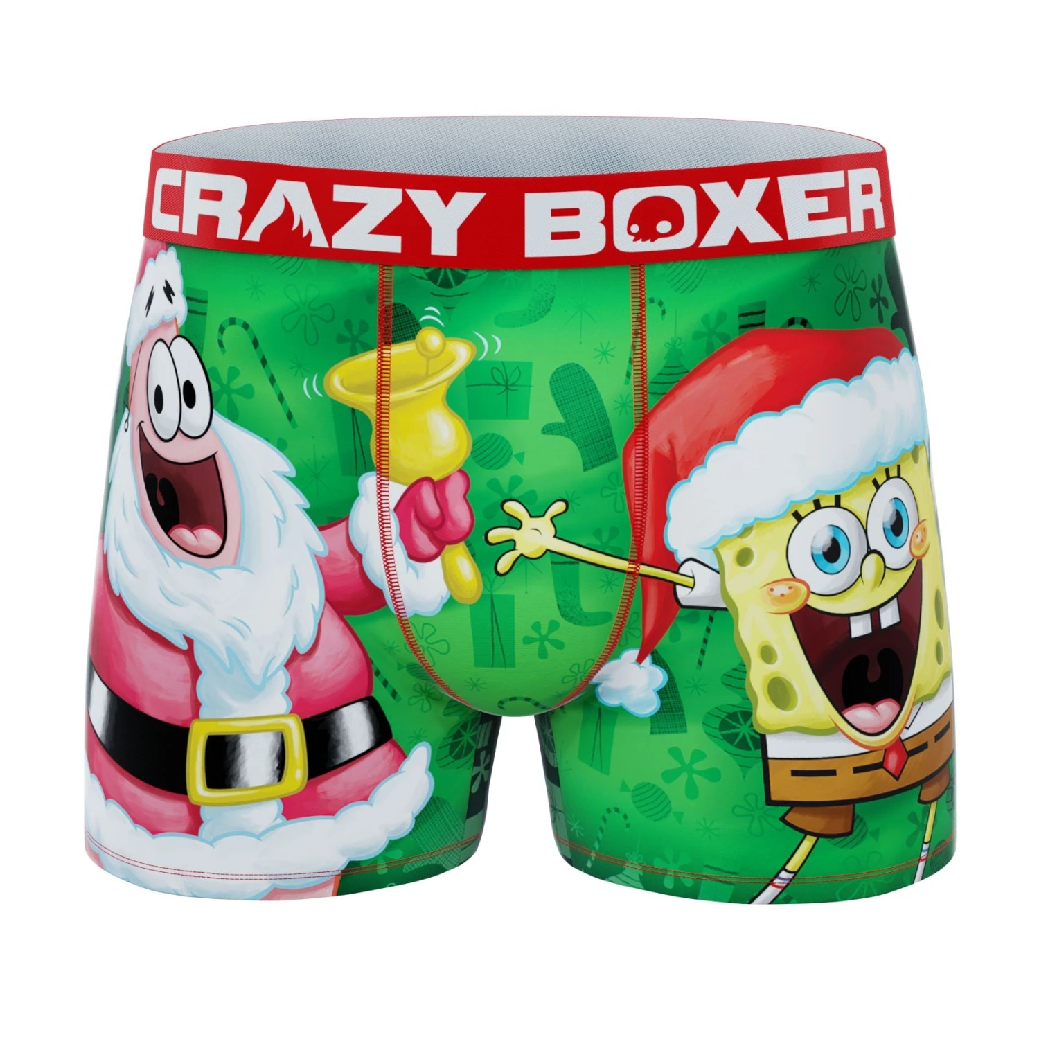 CRAZYBOXER SpongeBob Holiday Men's Boxer Briefs (3 Pack) 4 CRAZYBOXER SpongeBob Holiday Men's Boxer Briefs (3 Pack) - Image 2