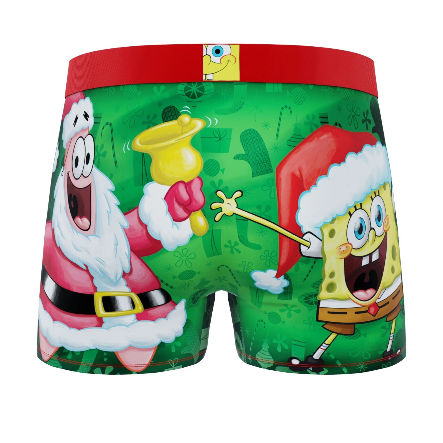 CRAZYBOXER SpongeBob Holiday Men's Boxer Briefs (3 Pack) 5 CRAZYBOXER SpongeBob Holiday Men's Boxer Briefs (3 Pack) - Image 3
