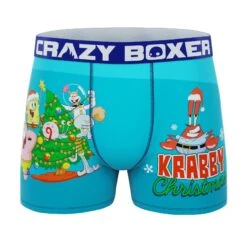 CRAZYBOXER SpongeBob Holiday Men's Boxer Briefs (3 Pack) 14 CRAZYBOXER SpongeBob Holiday Men's Boxer Briefs (3 Pack) -Crazyboxer Sales Store CBSPB0104X3A3 8