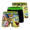 CRAZYBOXER Spongebob FACES + BURGER Men's Boxer Briefs (3 Pack) 2 CRAZYBOXER Spongebob FACES + BURGER Men's Boxer Briefs (3 Pack) -Crazyboxer Sales Store CBSPB0104X3B3 1