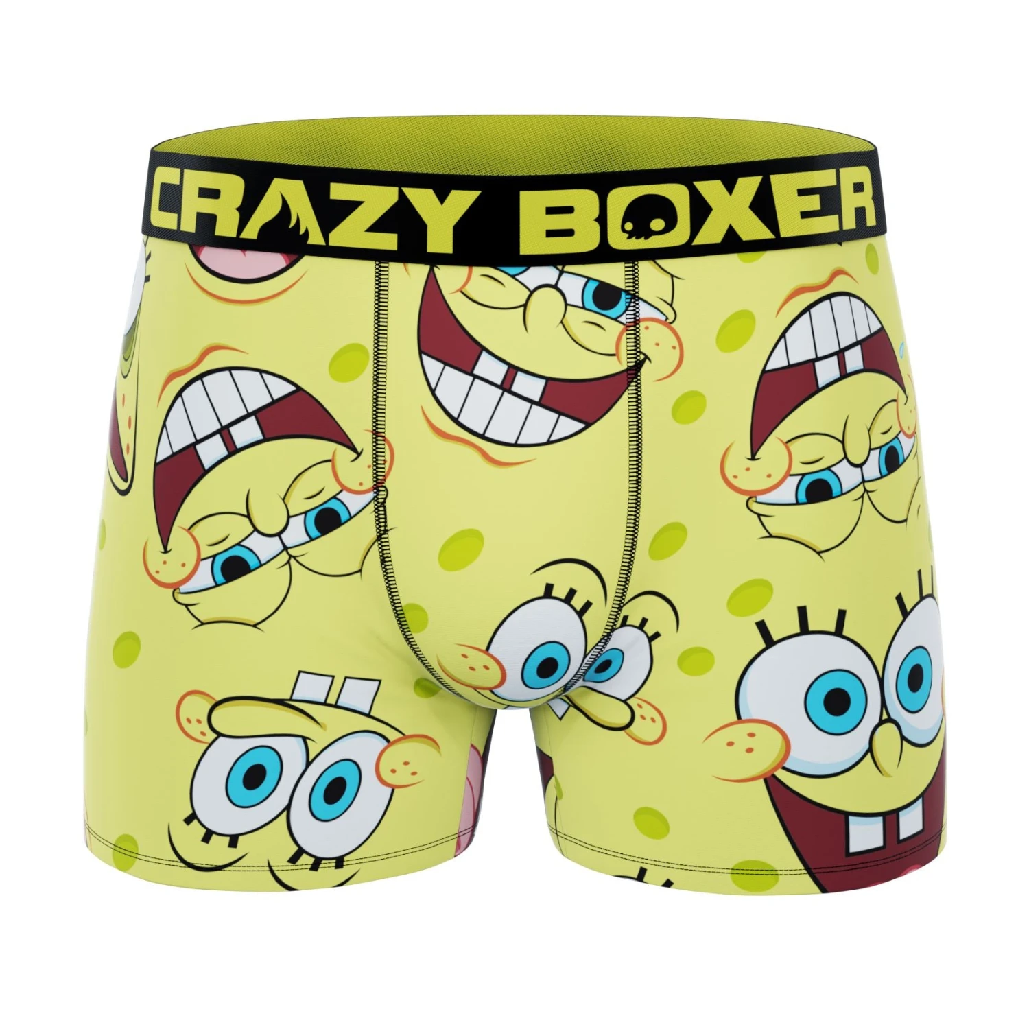CRAZYBOXER Spongebob FACES + BURGER Men's Boxer Briefs (3 Pack) 4 CRAZYBOXER Spongebob FACES + BURGER Men's Boxer Briefs (3 Pack) - Image 2