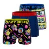 CRAZYBOXER Spongebob HEAT + EPON Men's Boxer Briefs (3 Pack) -Crazyboxer Sales Store CBSPB0104X3B5 1