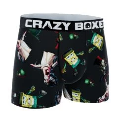 CRAZYBOXER Men's Spongebob Halloween Boxer Briefs (Creative Packaging) -Crazyboxer Sales Store CBSPB0105AFRAN 3