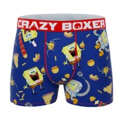 CRAZYBOXER Spongebob Fries Box Men's Boxer Briefs (Creative Packaging) 8 CRAZYBOXER Spongebob Fries Box Men's Boxer Briefs (Creative Packaging) -Crazyboxer Sales Store CBSPB0105BURGN 1