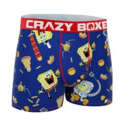 CRAZYBOXER Spongebob Fries Box Men's Boxer Briefs (Creative Packaging) 10 CRAZYBOXER Spongebob Fries Box Men's Boxer Briefs (Creative Packaging) -Crazyboxer Sales Store CBSPB0105BURGN 3