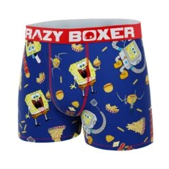 CRAZYBOXER Spongebob Fries Box Men's Boxer Briefs (Creative Packaging) 11 CRAZYBOXER Spongebob Fries Box Men's Boxer Briefs (Creative Packaging) -Crazyboxer Sales Store CBSPB0105BURGN 4