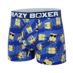 CRAZYBOXER Spongebob Glasses Men's Boxer Briefs -Crazyboxer Sales Store CBSPB0105CHAR 4