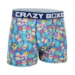 CRAZYBOXER Spongebob Pineapples Men's Boxer Briefs -Crazyboxer Sales Store CBSPB0105DUNO 3