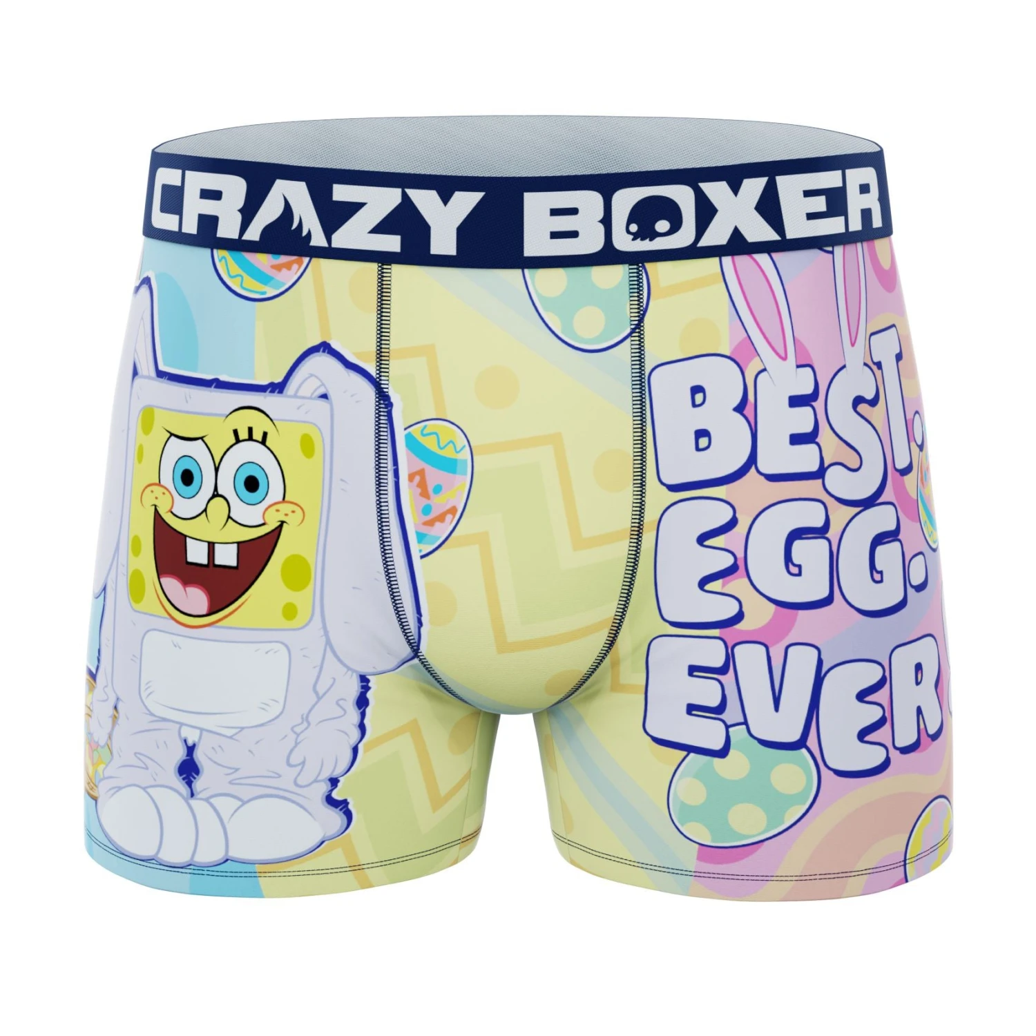 CRAZYBOXER Men's Spongebob Easter Breathable Soft Boxer Briefs 3 CRAZYBOXER Men's Spongebob Easter Breathable Soft Boxer Briefs