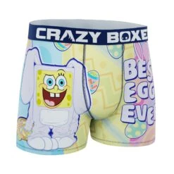 CRAZYBOXER Men's Spongebob Easter Breathable Soft Boxer Briefs 8 CRAZYBOXER Men's Spongebob Easter Breathable Soft Boxer Briefs -Crazyboxer Sales Store CBSPB0105EAST 3