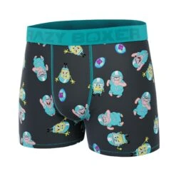 CRAZYBOXER Spongebob American Football Men's Boxer Briefs -Crazyboxer Sales Store CBSPB0105FOOT 4