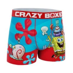 CRAZYBOXER Spongebob Friends Men's Boxer Briefs -Crazyboxer Sales Store CBSPB0105GRUP 3