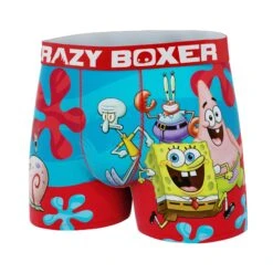 CRAZYBOXER Spongebob Friends Men's Boxer Briefs -Crazyboxer Sales Store CBSPB0105GRUP 4