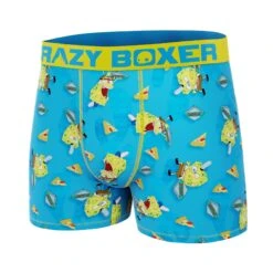 CRAZYBOXER Spongebob Pizza Box Men's Boxer Briefs (Creative Packaging) -Crazyboxer Sales Store CBSPB0105PIZZN 4
