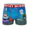 CRAZYBOXER Spongebob Krabs Men's Boxer Briefs -Crazyboxer Sales Store CBSPB0105RES2 0
