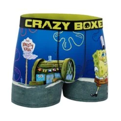 CRAZYBOXER SpongeBob Krusty Krab Men?s Boxer Briefs -Crazyboxer Sales Store CBSPB0105REST 3