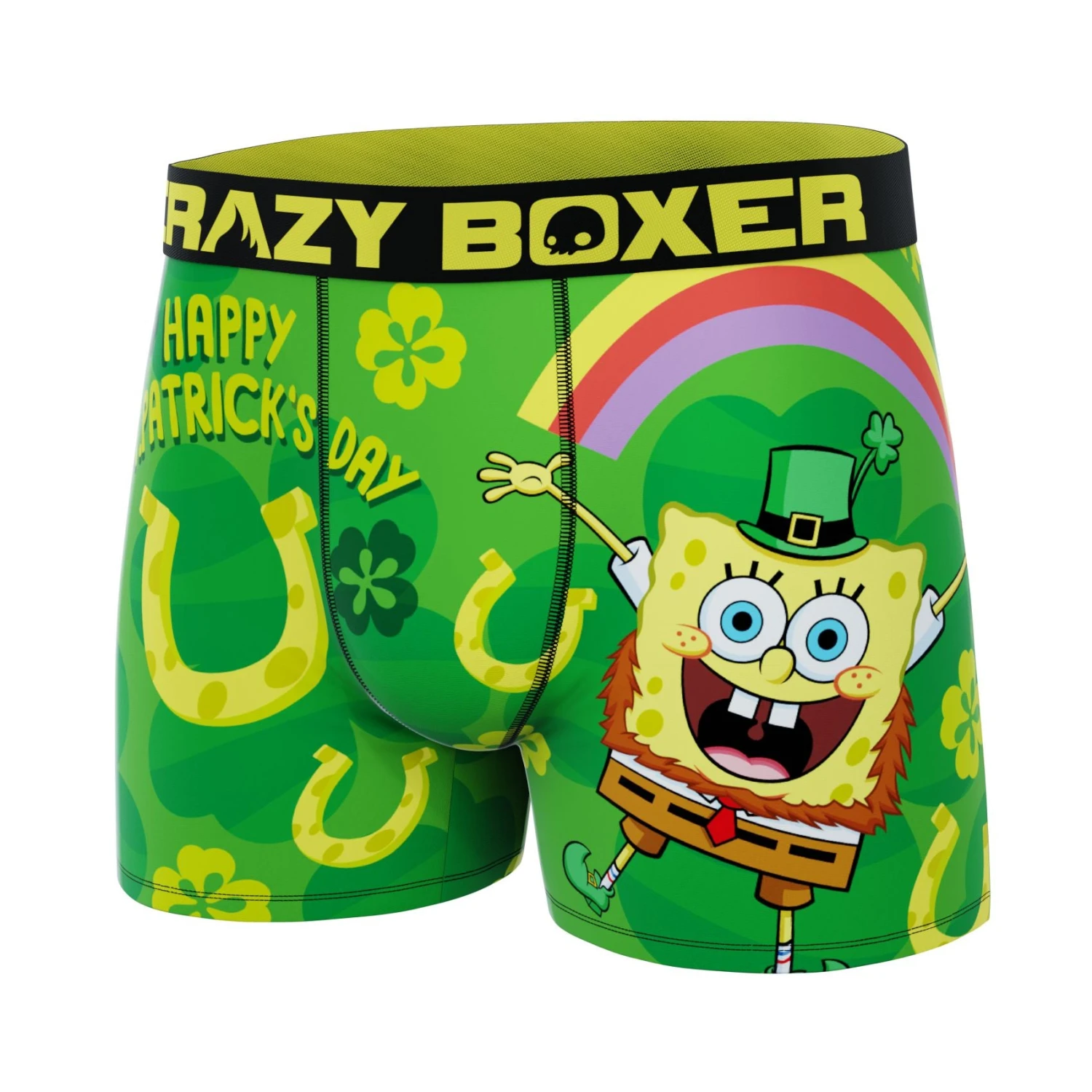 CRAZYBOXER Men's Spongebob Squarepants St Patrick Soft Boxer Briefs (Creative Packaging) 7 CRAZYBOXER Men's Spongebob Squarepants St Patrick Soft Boxer Briefs (Creative Packaging) - Image 5