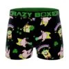 CRAZYBOXER Spongebob St Patrick Men's Boxer Briefs -Crazyboxer Sales Store CBSPB0105STPA 0