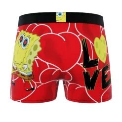 CRAZYBOXER Spongebob Squarepants Valentine's Men's Soft Boxer Briefs (Creative Packaging) -Crazyboxer Sales Store CBSPB0105VAL2N 2