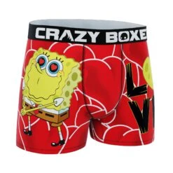 CRAZYBOXER Spongebob Squarepants Valentine's Men's Soft Boxer Briefs (Creative Packaging) -Crazyboxer Sales Store CBSPB0105VAL2N 3