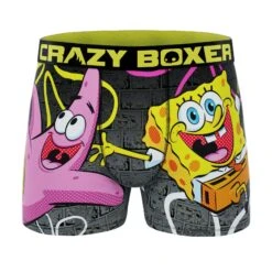 CRAZYBOXER Spongebob Have Fun Men's Boxer Briefs (2-Pack) 8 CRAZYBOXER Spongebob Have Fun Men's Boxer Briefs (2-Pack) -Crazyboxer Sales Store CBSPB0105X2A4 1