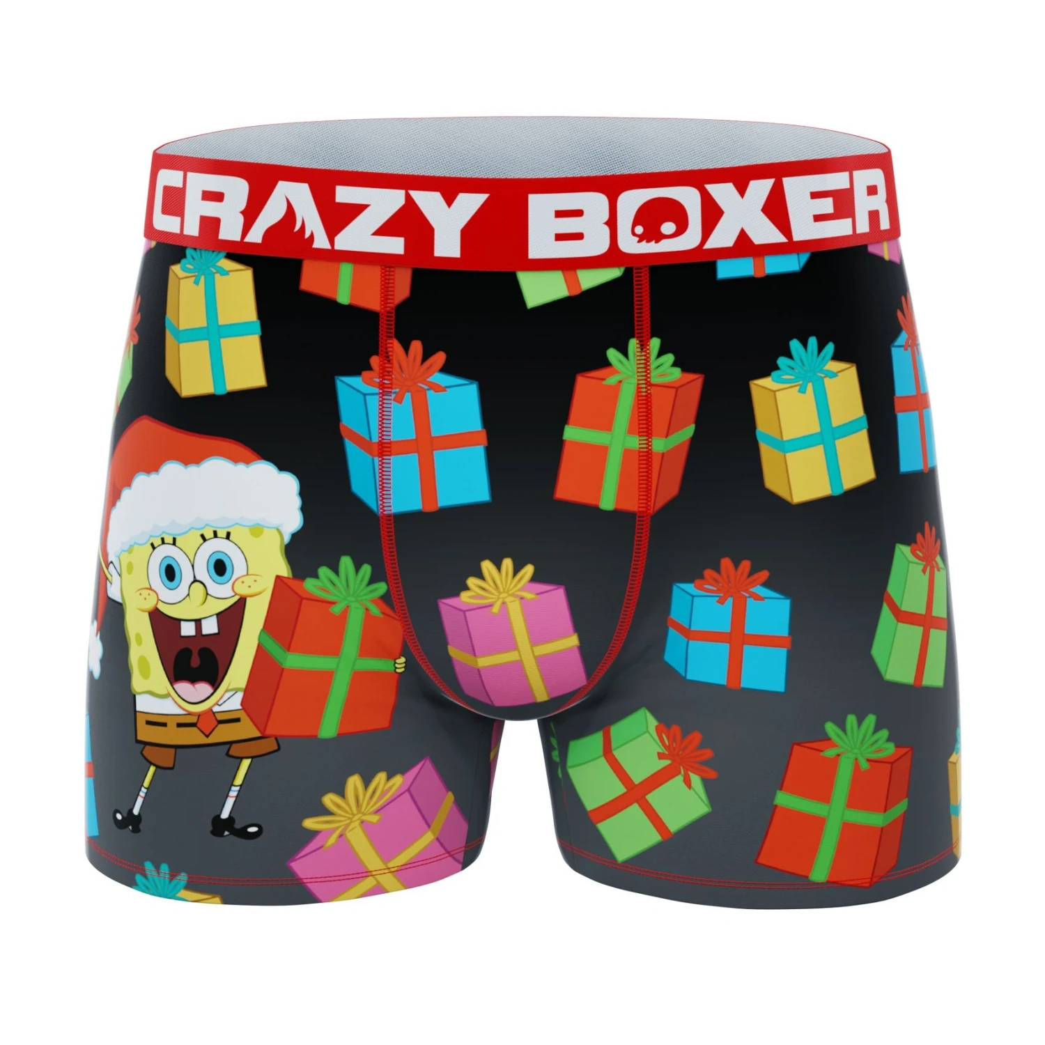 CRAZYBOXER SpongeBob Lights & Gifting Men's Boxer Briefs (3 Pack) 4 CRAZYBOXER SpongeBob Lights & Gifting Men's Boxer Briefs (3 Pack) - Image 2
