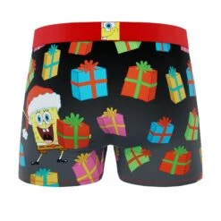 CRAZYBOXER SpongeBob Lights & Gifting Men's Boxer Briefs (3 Pack) 11 CRAZYBOXER SpongeBob Lights & Gifting Men's Boxer Briefs (3 Pack) -Crazyboxer Sales Store CBSPB0105X3A4 2