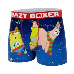 CRAZYBOXER Spongebob Rainbow Men's Boxer Briefs 9 CRAZYBOXER Spongebob Rainbow Men's Boxer Briefs -Crazyboxer Sales Store CBSPB0105XLIG 4