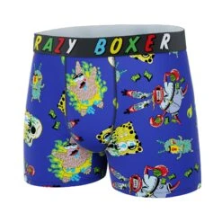CRAZYBOXER Spongebob All Characters Men's Boxer Briefs -Crazyboxer Sales Store CBSPB01COLO 4