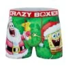 CRAZYBOXER SpongeBob Santa Claus Men's Boxer Briefs -Crazyboxer Sales Store CBSPB01HOLI 0