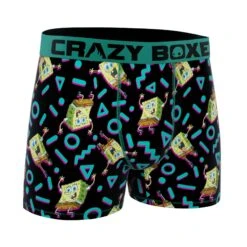 CRAZYBOXER SpongeBob Retro Men?s Boxer Briefs -Crazyboxer Sales Store CBSPB01IZIZ 3