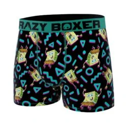 CRAZYBOXER SpongeBob Retro Men?s Boxer Briefs -Crazyboxer Sales Store CBSPB01IZIZ 4