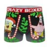 CRAZYBOXER SpongeBob Candy Canes Men's Boxer Briefs 1 CRAZYBOXER SpongeBob Candy Canes Men's Boxer Briefs -Crazyboxer Sales Store CBSPB01JUMP 0