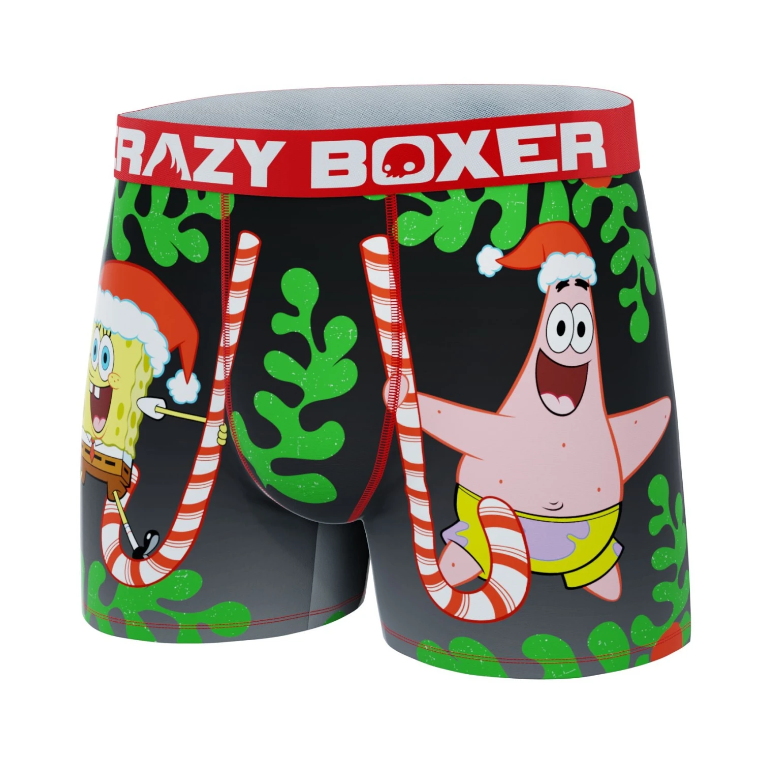 CRAZYBOXER SpongeBob Candy Canes Men's Boxer Briefs 6 CRAZYBOXER SpongeBob Candy Canes Men's Boxer Briefs - Image 4