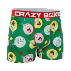 CRAZYBOXER SpongeBob Christmas Ornaments Men's Boxer Briefs -Crazyboxer Sales Store CBSPB01TREE 3