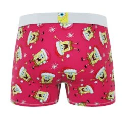 CRAZYBOXER Spongebob Happy Holidays Men's Boxer Briefs (2 Pack) -Crazyboxer Sales Store CBSPB01X2A1 7