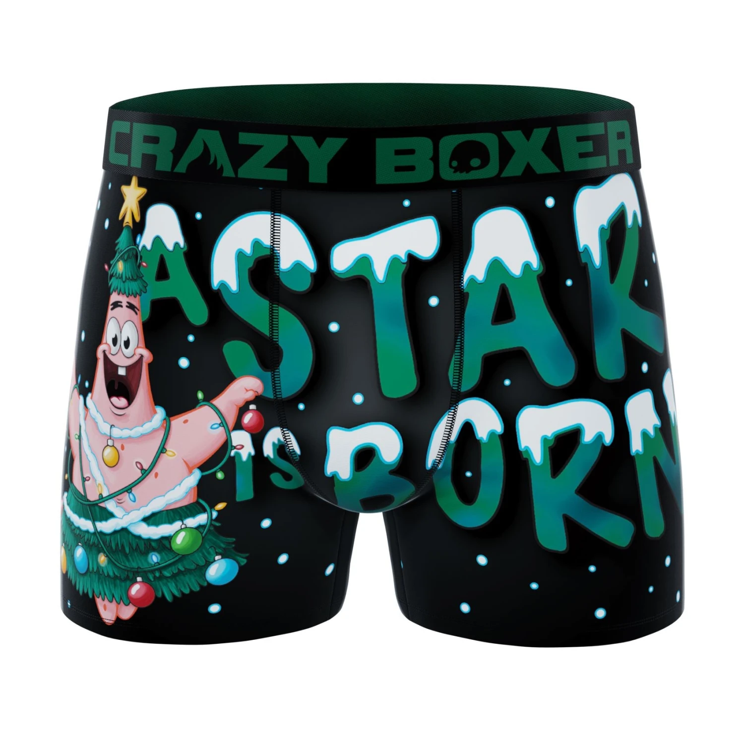 CRAZYBOXER Spongebob Holidays Men's Boxer Briefs (2 Pack) 4 CRAZYBOXER Spongebob Holidays Men's Boxer Briefs (2 Pack) - Image 2