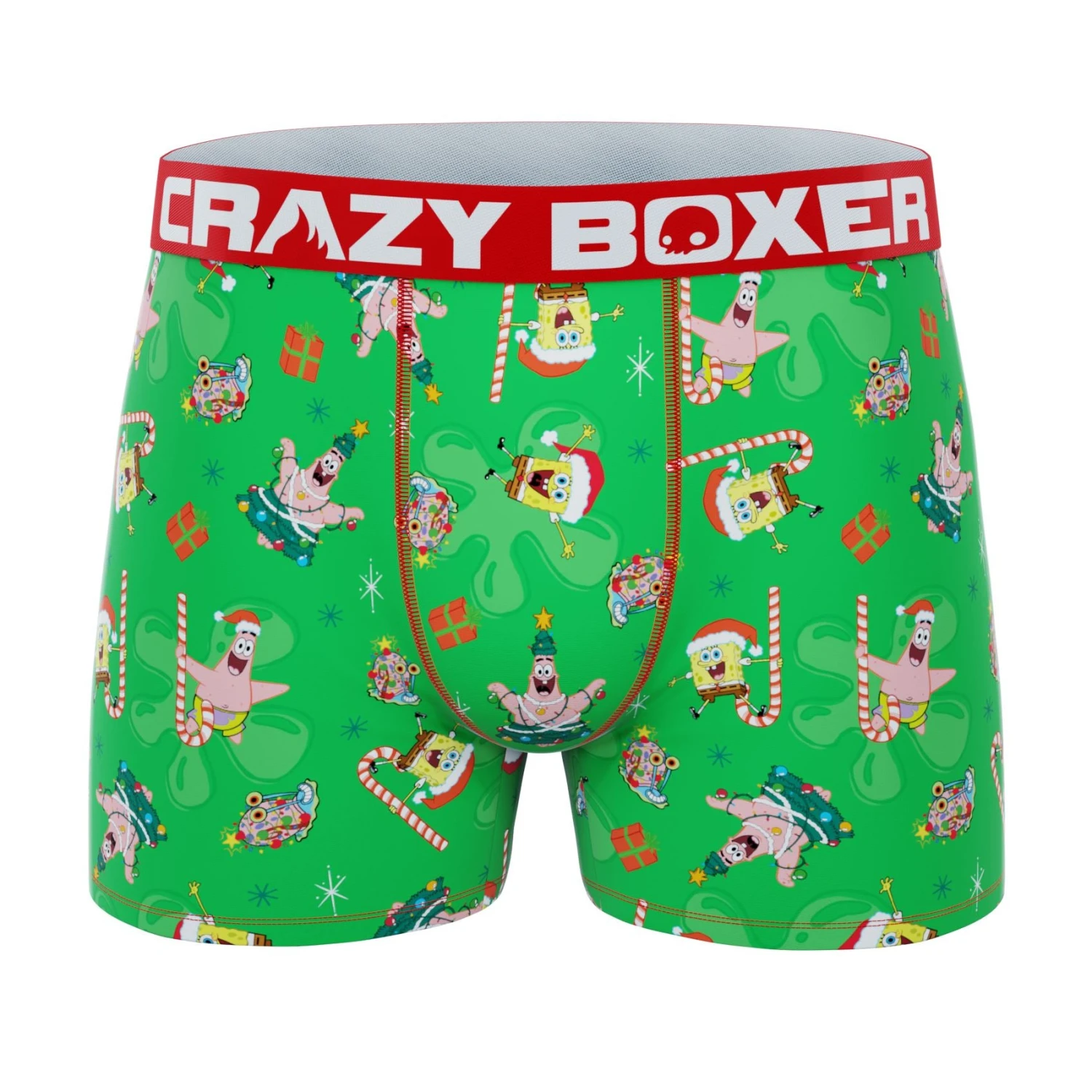 CRAZYBOXER Spongebob Holidays Men's Boxer Briefs (2 Pack) 6 CRAZYBOXER Spongebob Holidays Men's Boxer Briefs (2 Pack) - Image 4