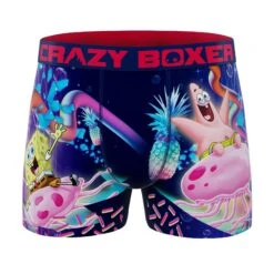 Men's 5-Pack Boxer Briefs - SpongeBob SquarePants - SpongeBob And Patrick -Crazyboxer Sales Store CBSPB01X5A1N 9