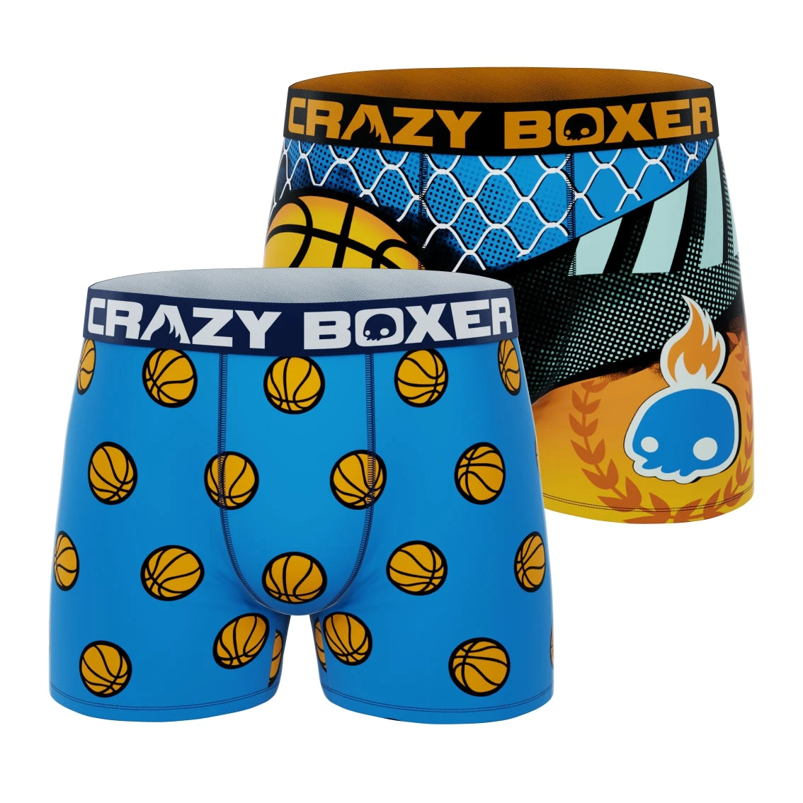 CRAZYBOXER Sport Basket Men's Boxer Briefs (2 Pack) 3 CRAZYBOXER Sport Basket Men's Boxer Briefs (2 Pack)
