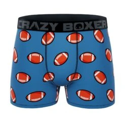 CRAZYBOXER Sport Football Men's Boxer Briefs (2 Pack) -Crazyboxer Sales Store CBSPO0101X2A3 6
