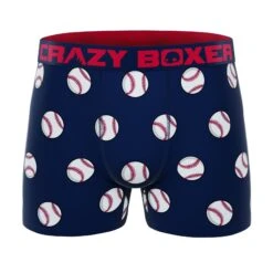 CRAZYBOXER Sport Baseball Men's Boxer Briefs (3 Pack) 14 CRAZYBOXER Sport Baseball Men's Boxer Briefs (3 Pack) -Crazyboxer Sales Store CBSPO0101X3A2 8