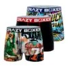 CRAZYBOXER Sports BaskMen's Boxer Briefs (Pack 3)