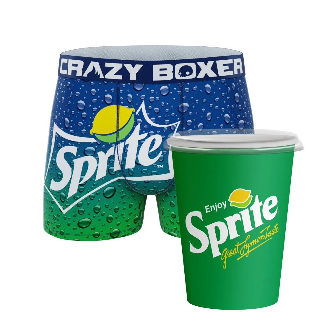CRAZYBOXER Sprite Refreshing Bubbles Men's Boxer Briefs (Creative Packaging) 3 CRAZYBOXER Sprite Refreshing Bubbles Men's Boxer Briefs (Creative Packaging)