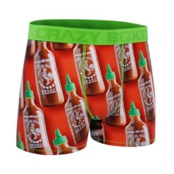 CRAZYBOXER Sriracha Take Away Box Men's Boxer Briefs (Creative Packaging) -Crazyboxer Sales Store CBSRI0102BOTLN 3